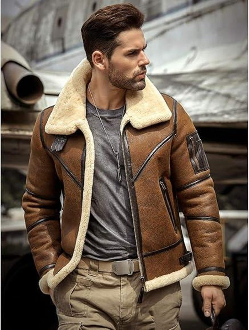 Mens Shearling Fur Jacket