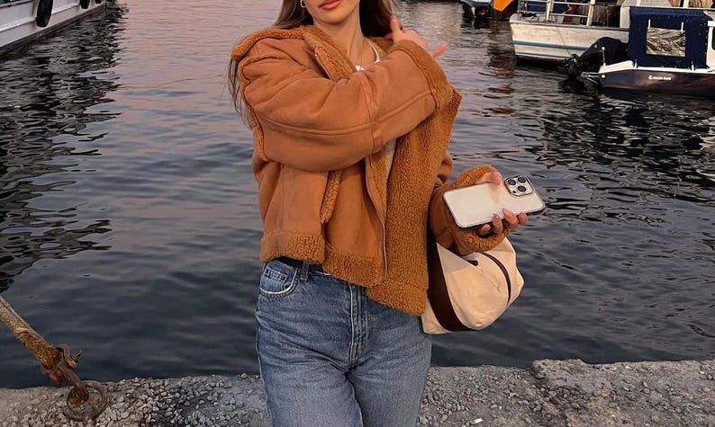 Womens Suede Jacket Bomber Jacket